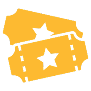 Icon of a theater ticket for becoming a chapter.